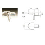 ΤΑΚΑΚΙΑ ΡΑΦΙΩΝ ΜΕΤΑΛΛΙΚΑ Φ5 ΓΩΝΙΑ